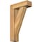 Ekena Millwork Traditional Block Rough Sawn Bracket w/ Offset Brace, Western Red Cedar, 6"W x 18"D x 30"H BKT0604X18X30TRA05RWR - alternate 1